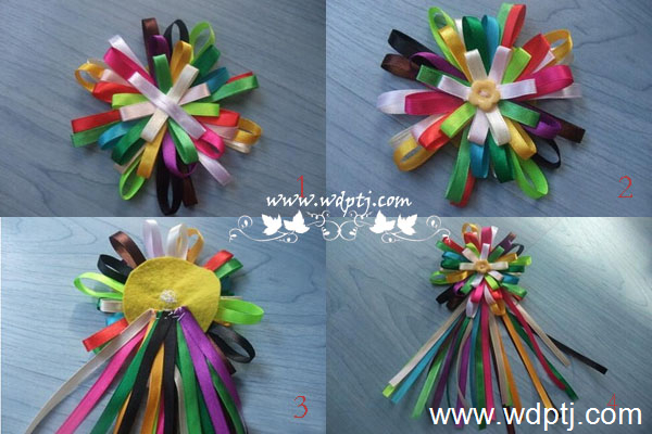 彩带<a href='https://www.861230.com/guanhuazhiwu/6595.html' target='_blank'><u>玫瑰</u></a>花的折法步骤图