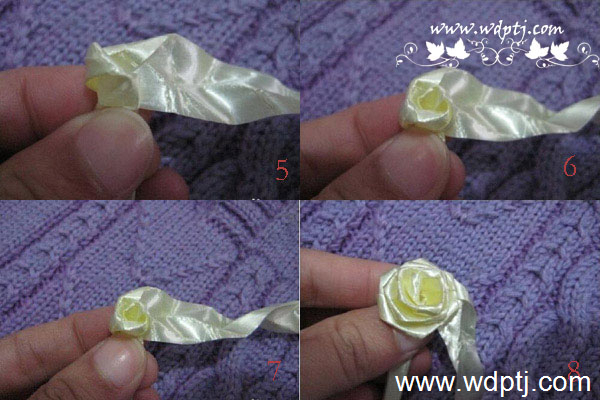 彩带<a href='https://www.861230.com/guanhuazhiwu/6595.html' target='_blank'><u>玫瑰</u></a>花的折法步骤图