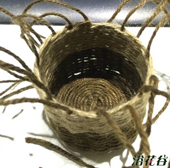 自制吊盆（麻绳）